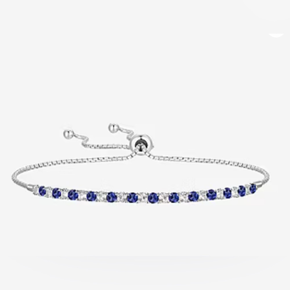 Gemstone Sterling Silver Bolo Bracelet